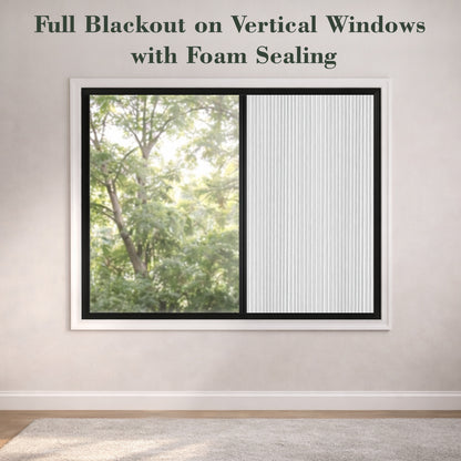 ZSHINE Ture Blackout No-Gap Avoid Heat Cellular Honeycomb Shades