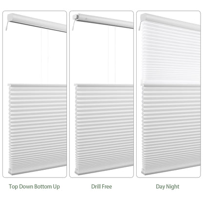 ZSHINE Shades Top Down Bottom Up Motorized Cellular Honeycomb