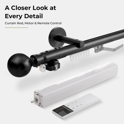 ZSHINE Motorized Cutain Sinlge Rod