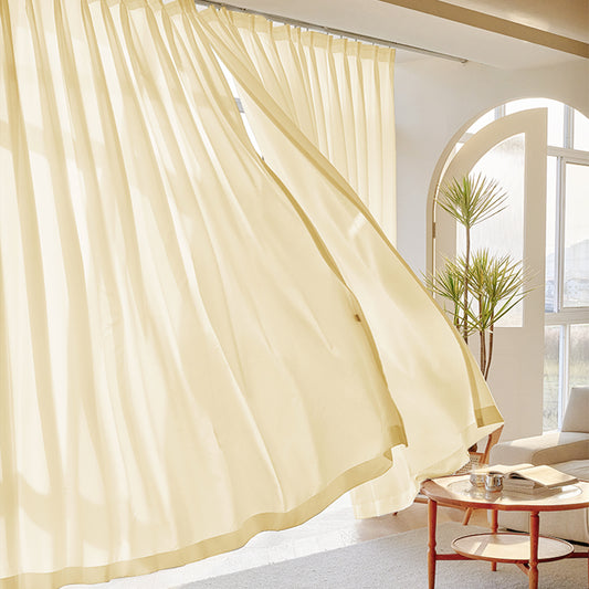 ZSHINE Super Soft Plain Sheer Thickened Fabric Light Filtering Tulle