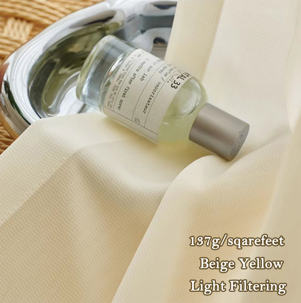 ZSHINE Super Soft Plain Sheer Thickened Fabric Light Filtering Tulle