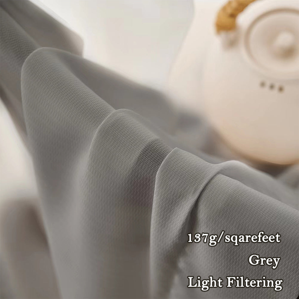 ZSHINE Super Soft Plain Sheer Thickened Fabric Light Filtering Tulle