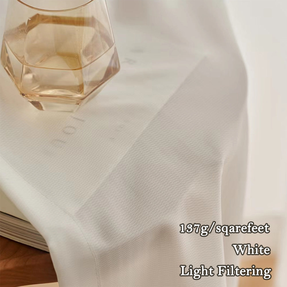 ZSHINE Super Soft Plain Sheer Thickened Fabric Light Filtering Tulle