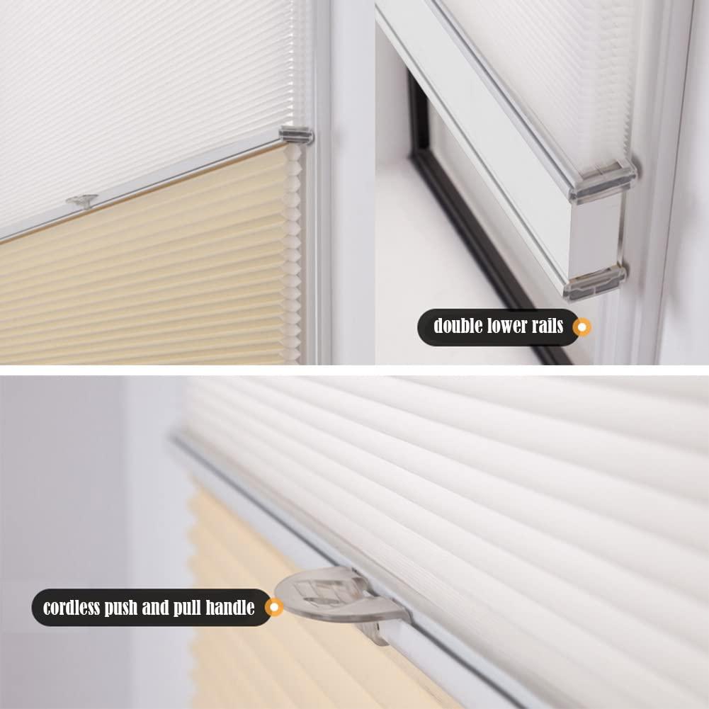 ZSHINE NON Blackout Manual Cellular Shades (Day and Night) - ZSHINE - Smart Shining Your Life