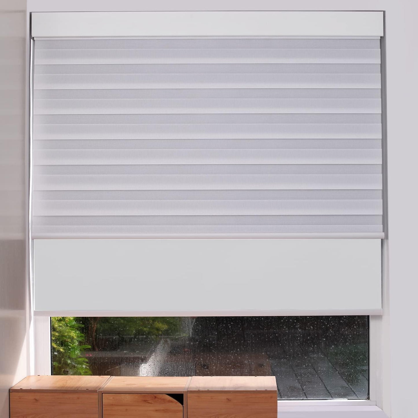 ZSHINE Manual Day and Night Roller Blinds（Zebra） - ZSHINE - Smart Shining Your Life